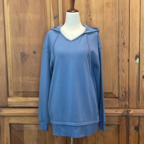Athleta Sundown Alliance Hoodie Organic Cotton Breathable relaxed fit Sz. XS - Picture 6 of 15